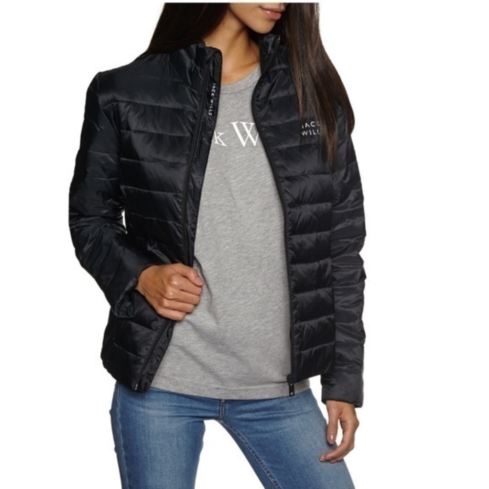 🍕Jack Wills Cartmell Lightweight Down puffer Jacket black 6